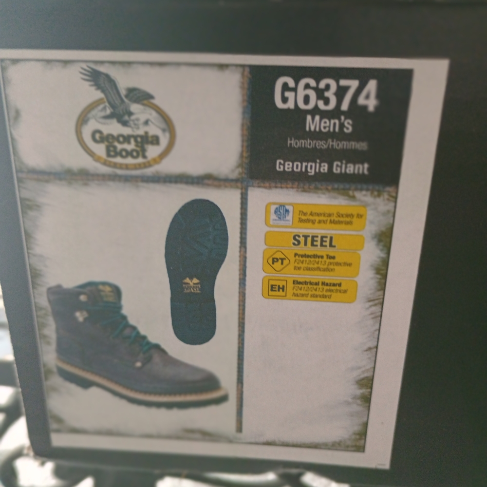 Georgia Boot Men's Steel Toe Work Boots - Black